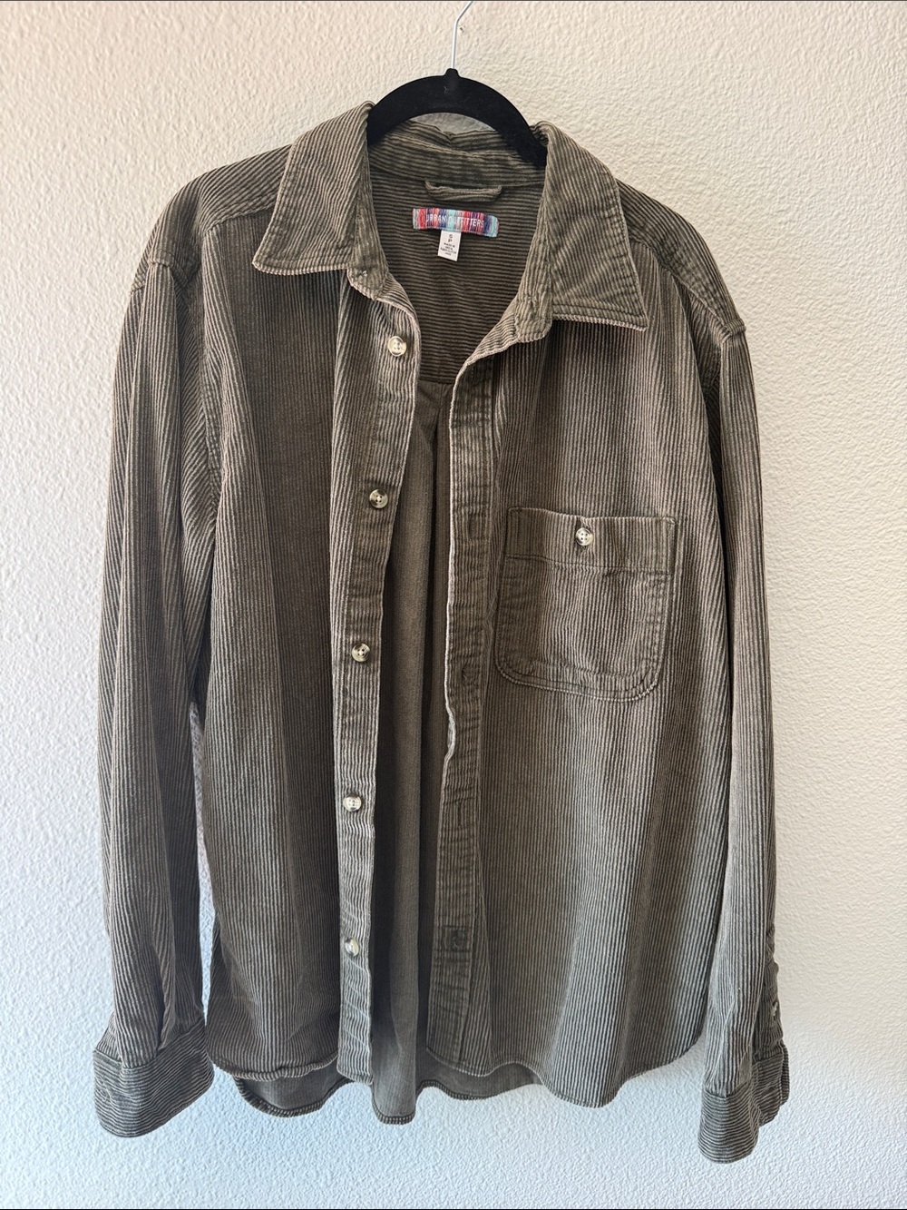 Urban Outfitters Olive Corduroy Shirt Jacket